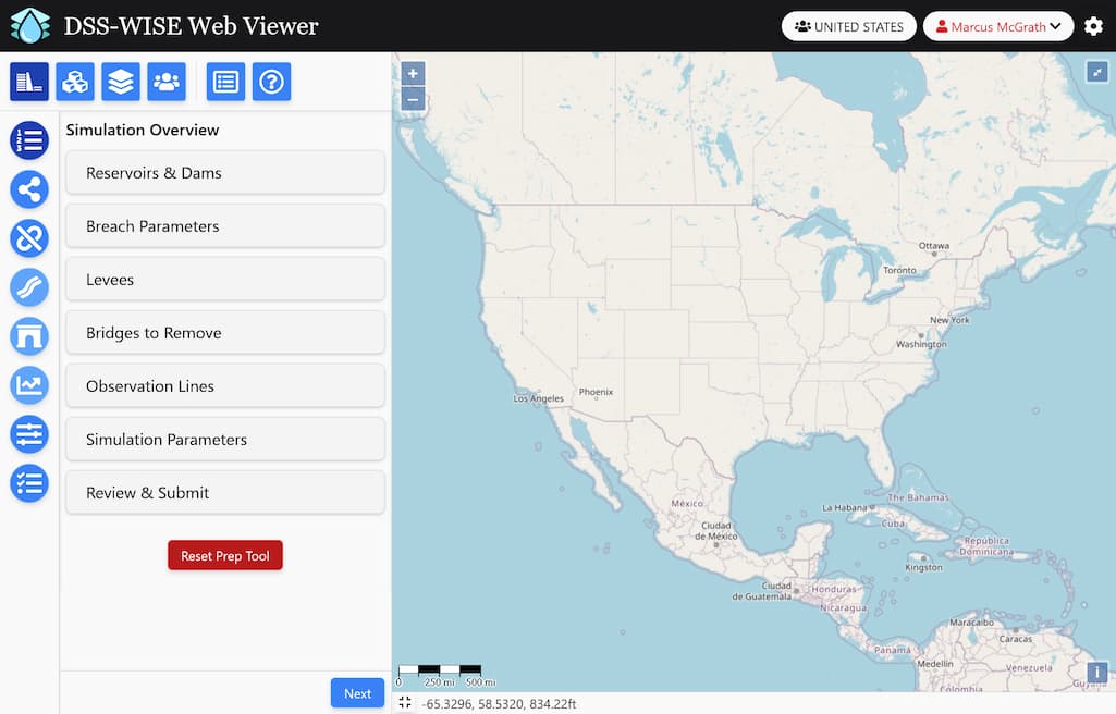 DSS-WISE Web version 3.0 Viewer interface